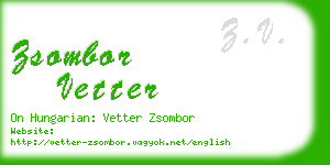 zsombor vetter business card